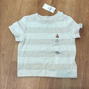 GAP Beige Striped Kids Tee